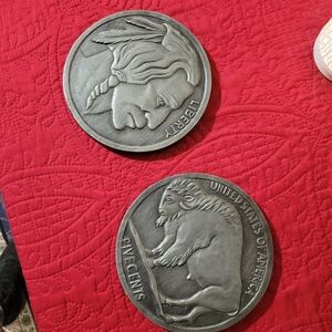 Modern Art Company Buffalo Head Nickel Plaques